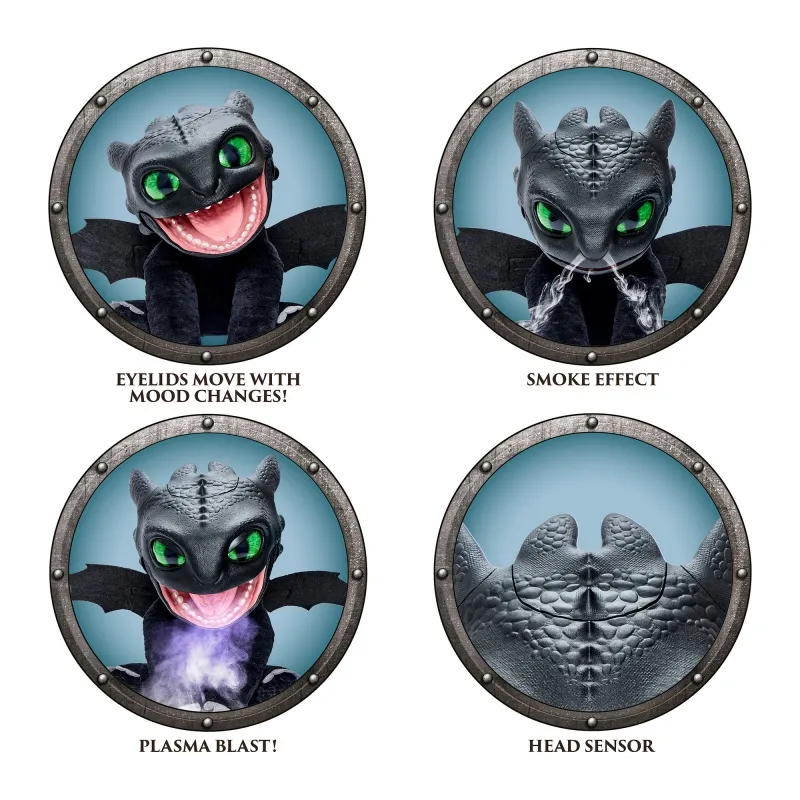 Como Treinar o Teu Dragão – Peluche Interativo – Real FX Toothless - Image 6