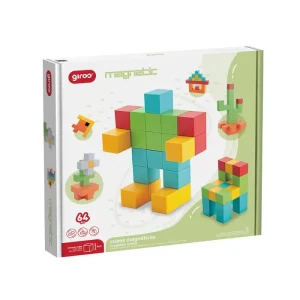 Giros World – Jogo Cubos Magnéticos – 64 Peças