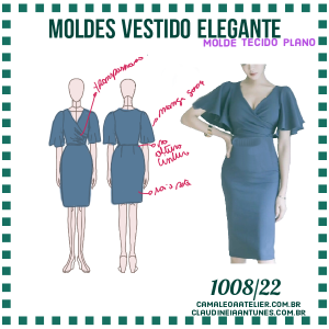 Molde Vestido Elegante 1008/22