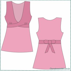 Molde Blusa Decote Transpassado 58/18