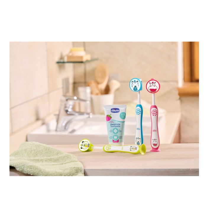 Chicco – Escova Dentes 3-6A – Hipopótamo Rosa - Image 4