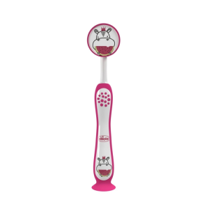 Chicco – Escova Dentes 3-6A – Hipopótamo Rosa