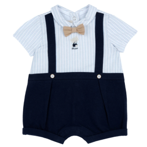 Chicco – Macacão – Azul Riscas