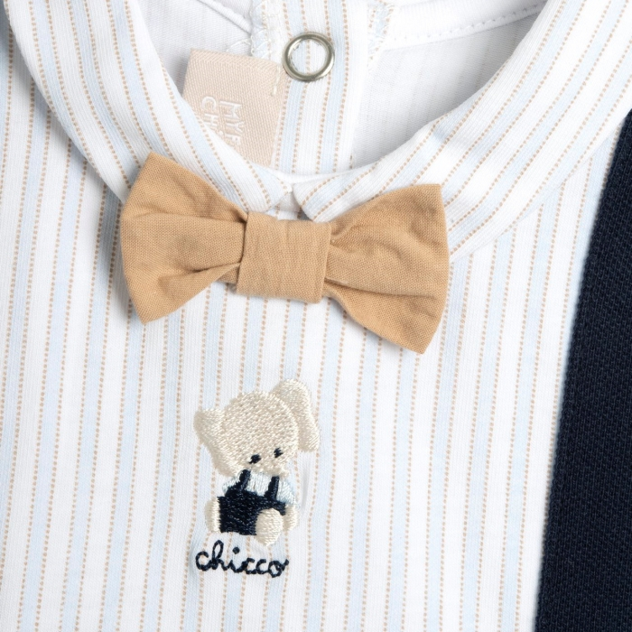 Chicco – Macacão – Azul Riscas - Image 5