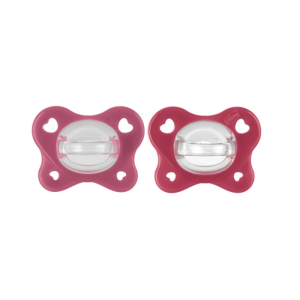 Chicco – Conjunto 2 Chupetas – Physioforma Dual Soft 16-36m – Rosa
