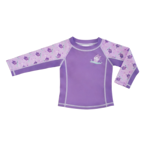 Zoocchini – T-Shirt Proteção Solar – Hipopótamo Lilás