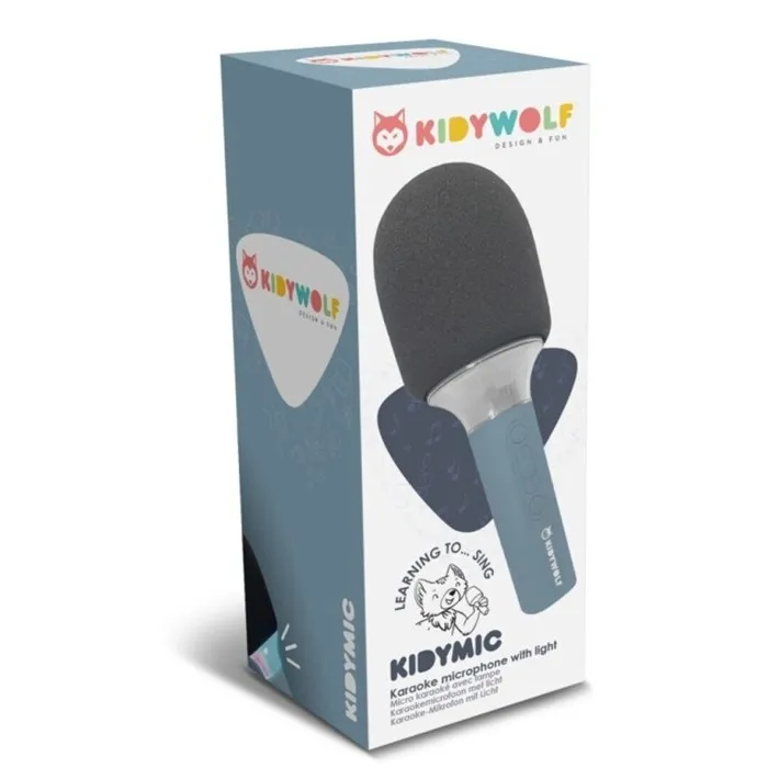 KidyWolf – Microfone Karaoke – Kidymic Azul - Image 5