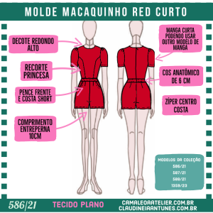 Molde Macacão Red com Manga 586/21