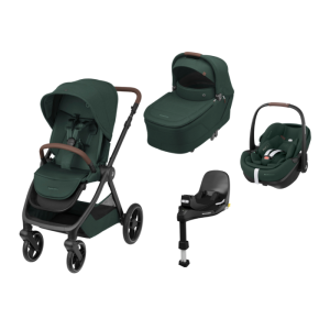 Maxi-Cosi – Conjunto Oxford Plus+Pebble 360 Pro 2+Familyfix 360 Pro – Twillic Green