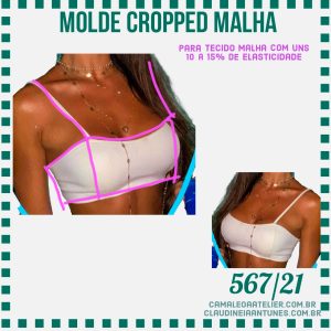 Molde Cropped TOP EM MALHA 567/21