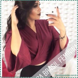 Molde Blusa Decote Transpassado 20/18