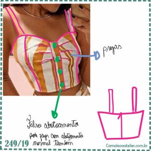 Molde Blusa Cropped 249/19
