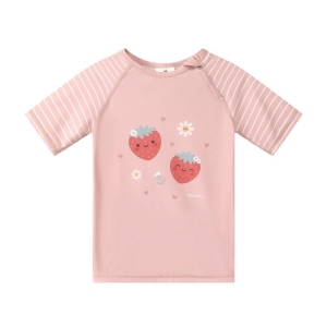 Monnëka – T-Shirt Banho C/ Proteção Solar – Strawberries
