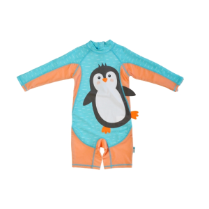 Zoocchini – Fato Banho C/ Mangas – Pinguim