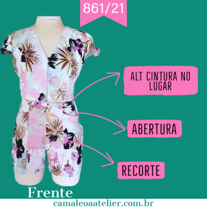 Molde Short Abertura na Cintura 861/21
