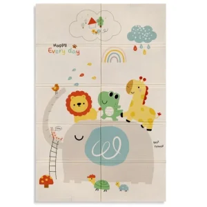 MS – Tapete Reversível 180×120 – Animais Colorido