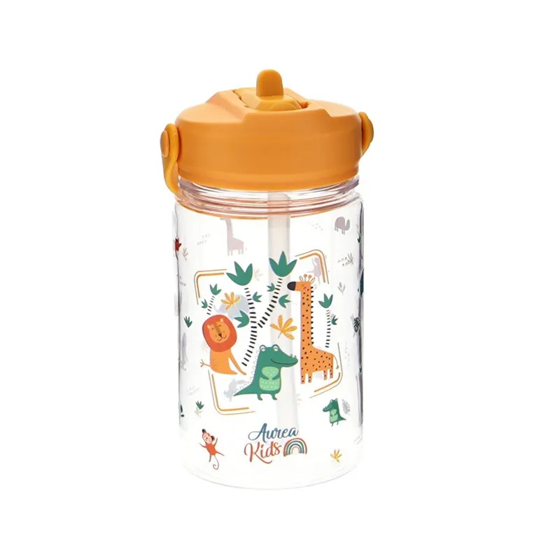 Aurea Kids – Garrafa Tritan C/Palhinha 350ml – Little Safari - Image 2
