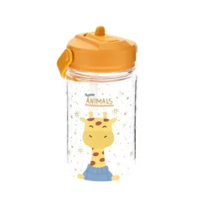 Aurea Kids – Garrafa Tritan C/Palhinha 350ml – Girafa