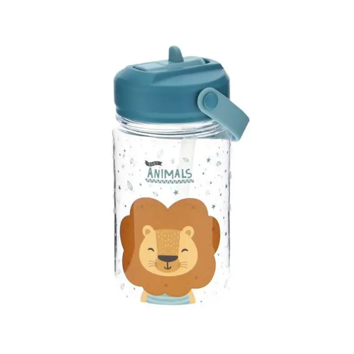 Aurea Kids – Garrafa Tritan C/Palhinha 350ml – Leão - Image 2