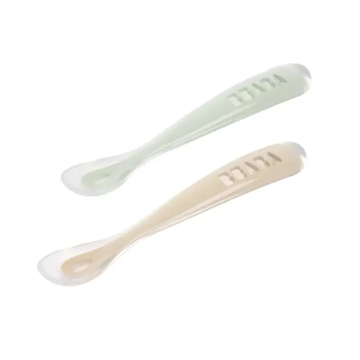 Béaba – Conjunto 2 Colheres 2ª Idade – Verde/Rosa