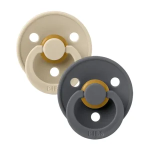 Bibs – 2 Chupetas Colour – Vanilla/Iron +6m
