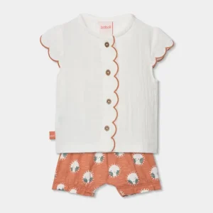 Bóboli – Conjunto Camisola+Calções – Sol Laranja