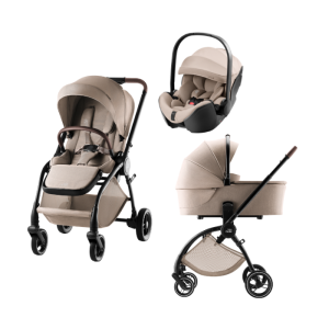 Britax Römer – Trio Carrinho Rio+Alcofa+Baby-Safe Pro – Style Teak
