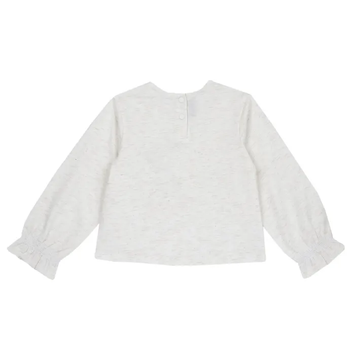 Chicco – Camisola – Flor Branco - Image 3