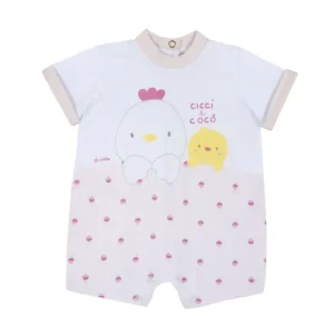 Chicco – Macacão – Galinha/Pinto Rosa