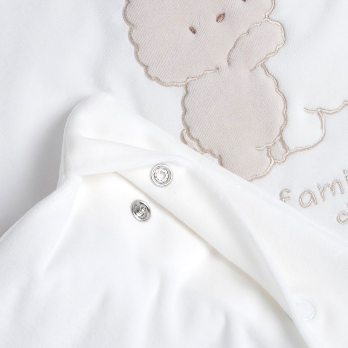 Chicco – Manta Veludo – Coelhinhos Branco - Image 3