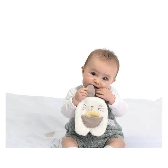 Chicco – Doudou Porta Chupetas – Coelhinho - Image 3