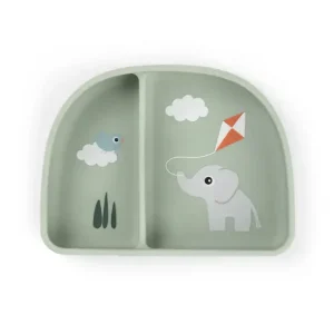 Done By Deer – Tigela C/Divisórias Stick&Stay – Playground Green