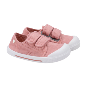 Igor – Ténis Lona Barefoot – Canvas Velcro – Novo Rosa