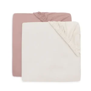 Jollein – Conjunto 2 Lençóis Elásticos – Wild Rose/Ivory 60×120