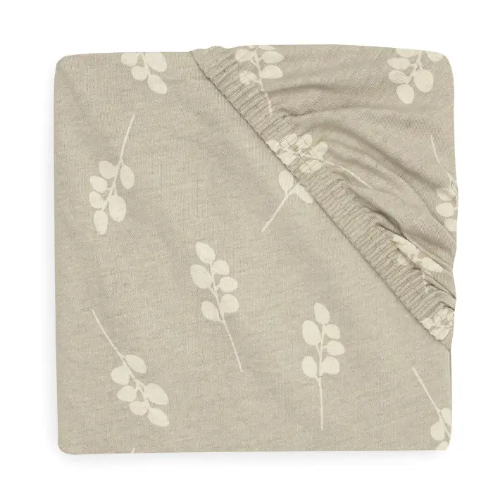Jollein – Lençol Elástico Jersey – Twig Olive Green 75×150 - Image 2