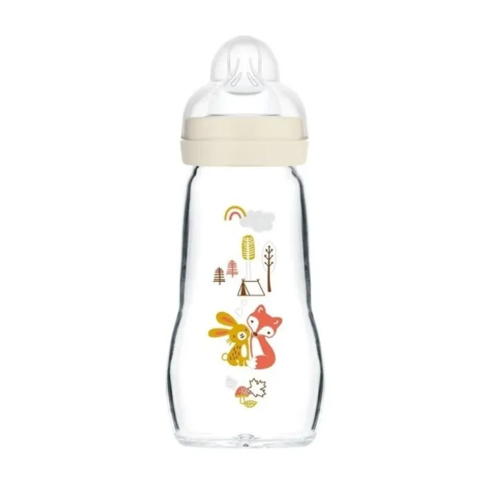 MAM – Biberão Vidro – Feel Good +2m 260ml – Raposa Bege - Image 2