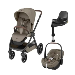 Maxi-Cosi – Conjunto Oxford+Pebble 360 Pro+FamilyFix 360 Pro – Twillic Truffle