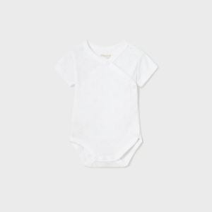 Mayoral – Body Manga Curta – Perfurado Branco