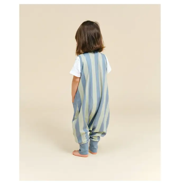 Molis&Co – Saco Dormir C/Pernas – Green & Blue Stripes TOG 0.5 - Image 5