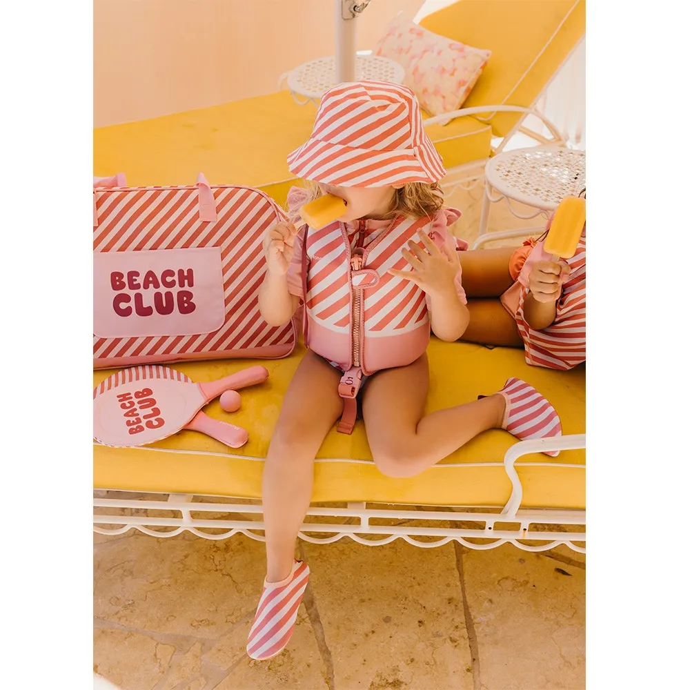 Monnëka – Colete Flutuante Aprendizagem – Stripes Bloom & Blush - Image 8