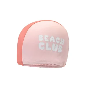 Monnëka – Touca Natação Infantil – Stripes Bloom & Blush