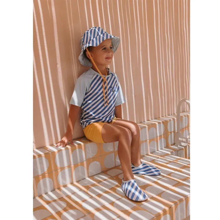 Monnëka – T-Shirt Banho C/Proteção Solar – Stripes Blues & Beyond - Image 5