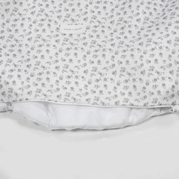 Pasito A Pasito – Edredão+Lençol Ajustável+Almofada 60×120 – Little Bloom Flowers Grey - Image 8
