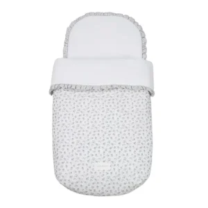 Pasito A Pasito – Saco Alcofa – Little Bloom Flowers Grey TOG 2.5