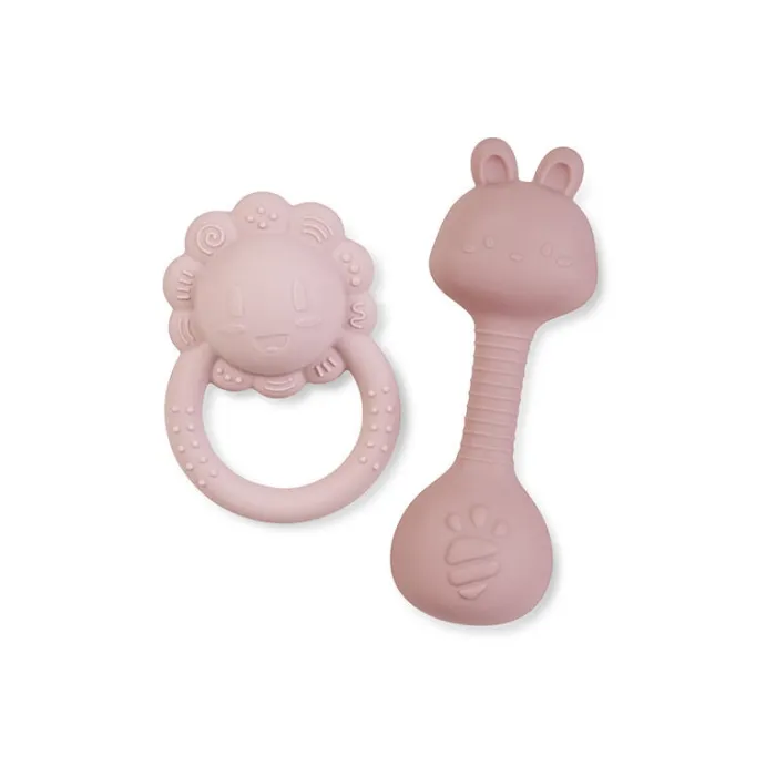 Saro – Conjunto 2 Mordedores – Tiny Treasures Rosa