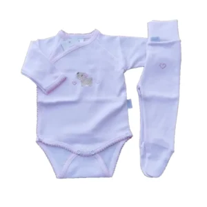 TdmKids – Body+Calças – Cão Rosa