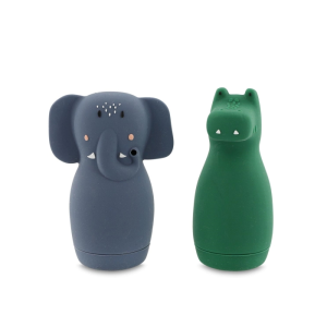 Trixie – 2 Brinquedos Banho – Mrs. Elephant & Mr Crocodile